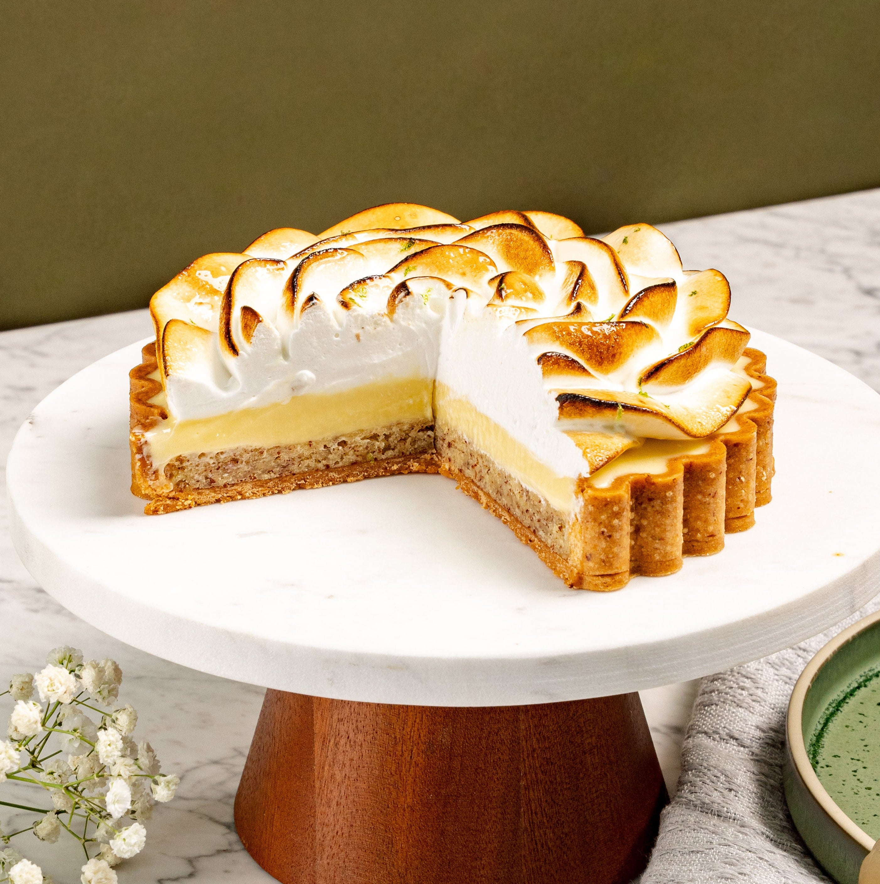 Calamansi Meringue Tart